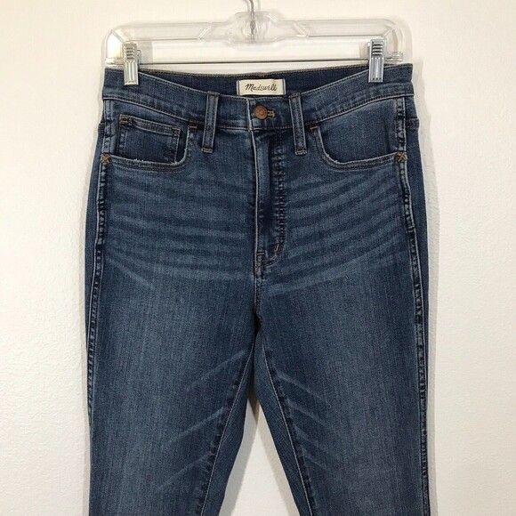 Madewell 10" High Rise Skinny Women's Size 27 Blue Denim Medium Wash Jeans - Picture 2 of 10